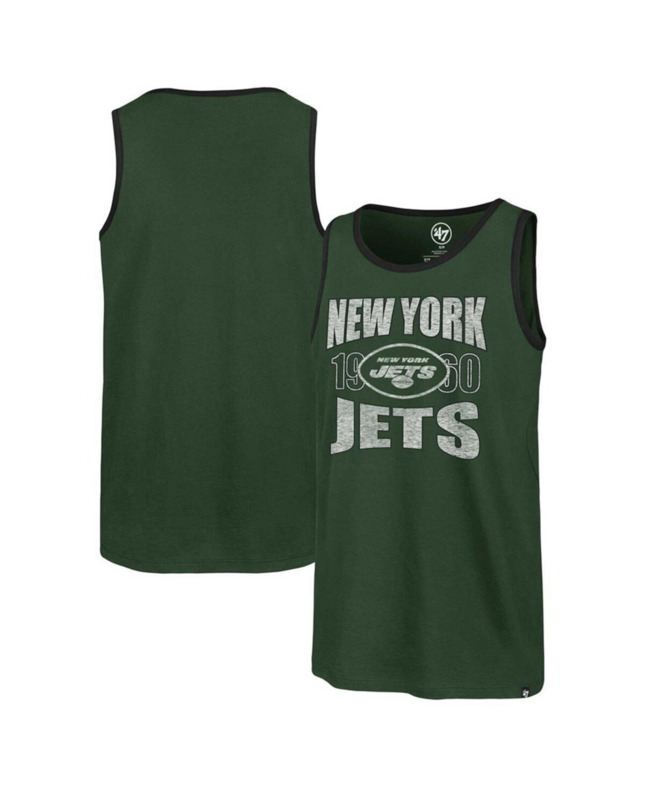 Мужская хлопковая безрукавка '47 Brand New York Jets Upload Franklin '47 Brand