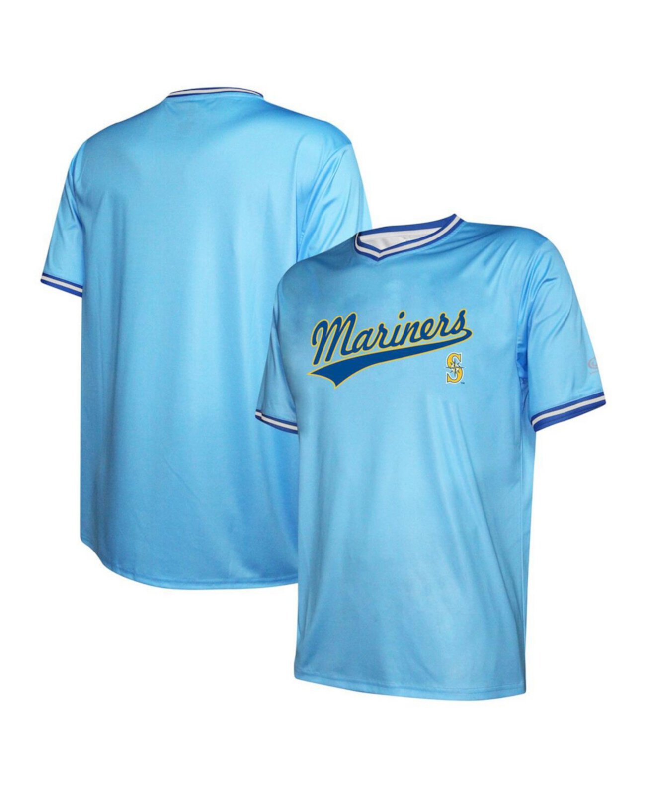 Мужская легкая джерси Seattle Mariners из коллекции Cooperstown с V-образным вырезом Stitches