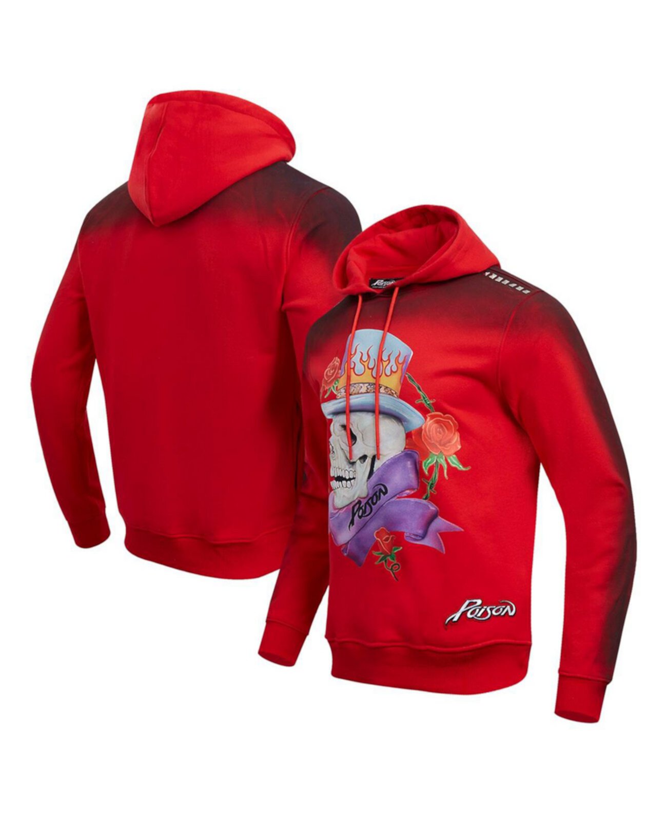 Men's Red Poison Love on the Rocks Pullover Hoodie Freeze Max