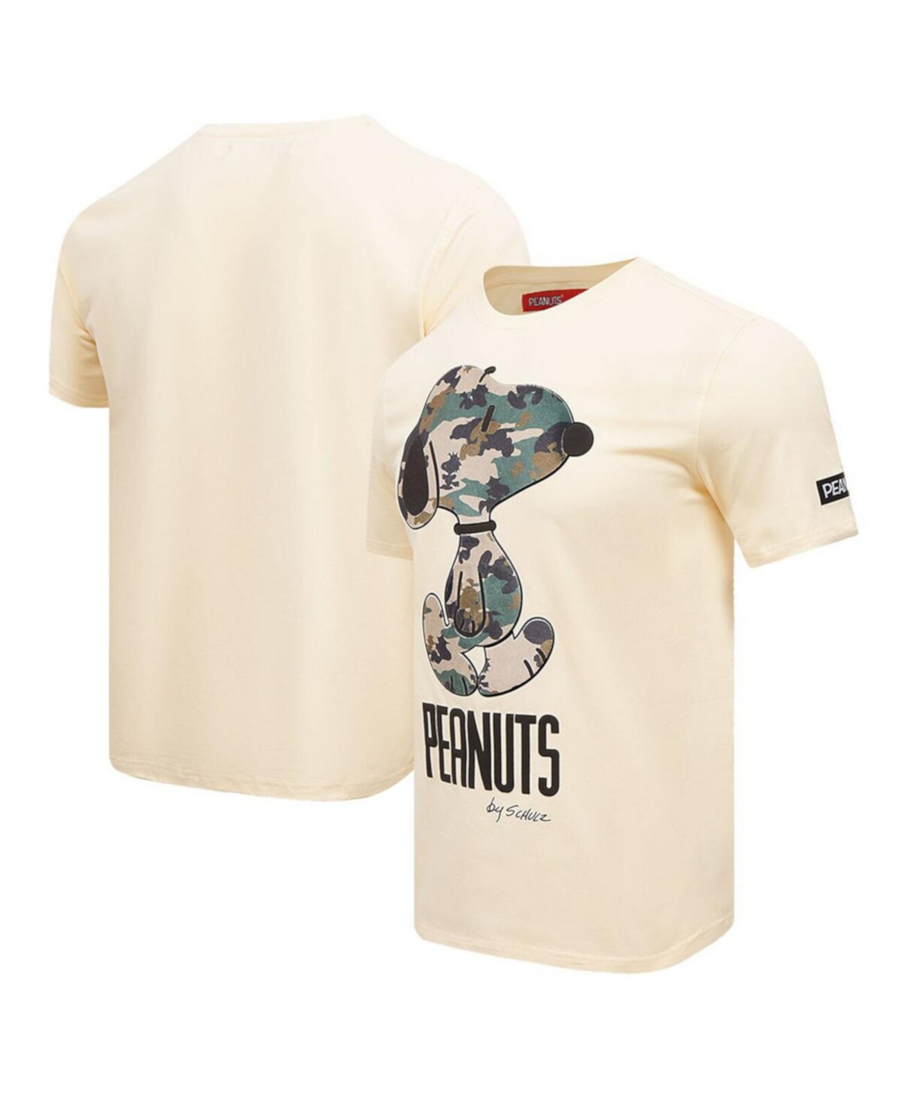 Men's Natural Peanuts Snoopy Camo T-Shirt Freeze Max