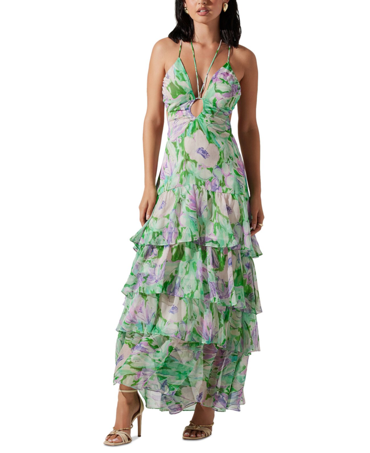 Women's Aneira Tiered Floral Maxi Dress ASTR