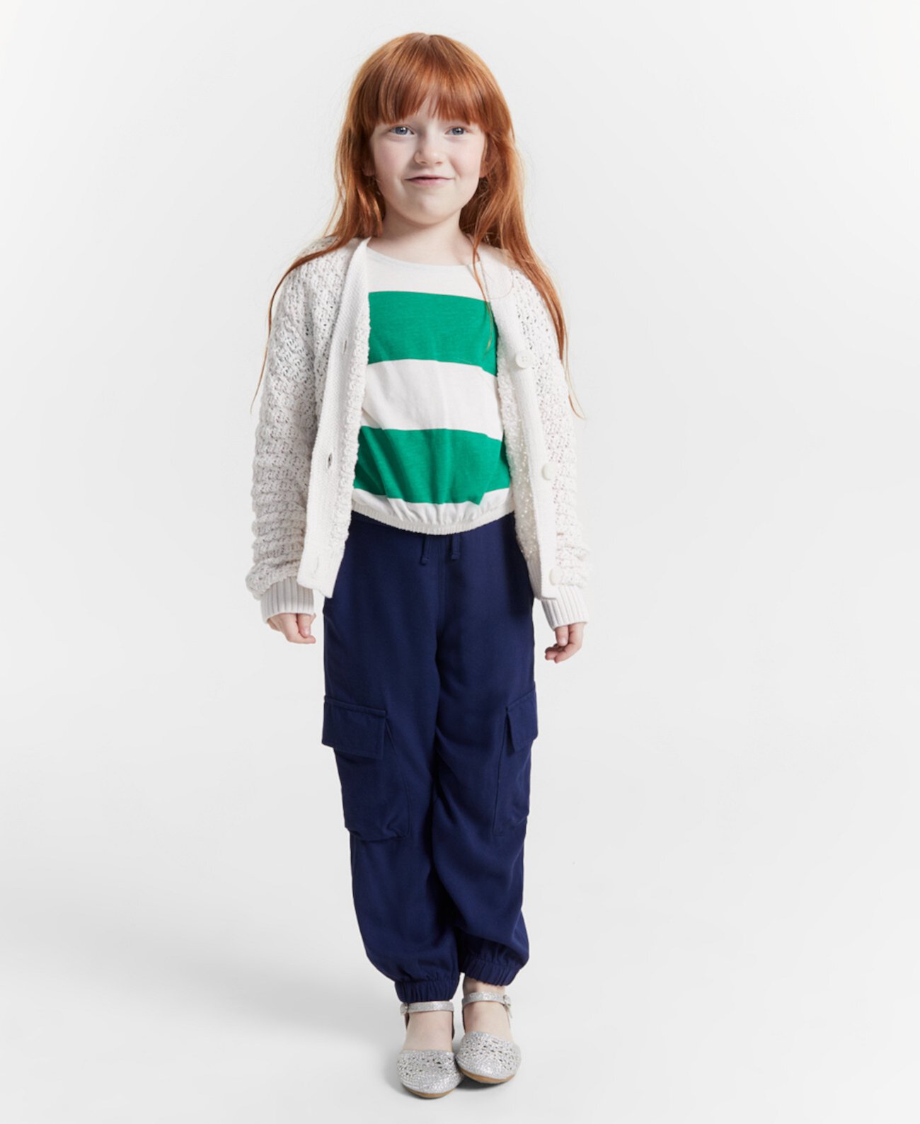 Girls Open-Stitch Cotton Cardigan, Created for Macy's Epic Threads