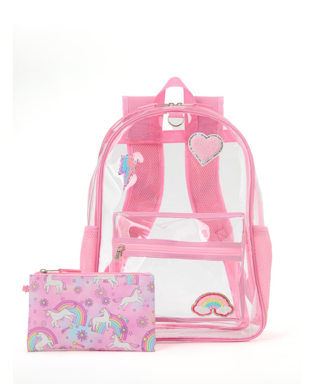 Girl's Unicorn Dreams Clear Backpack Set InMocean