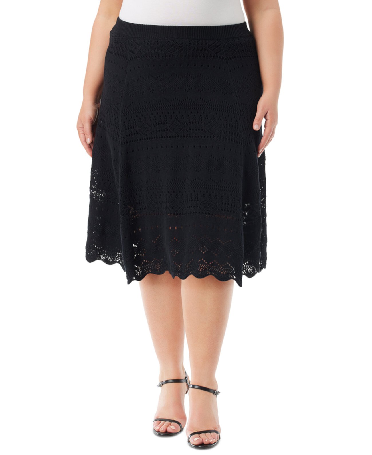 Trendy Plus Size Noji Cotton Pointelle Maxi Skirt Jessica Simpson