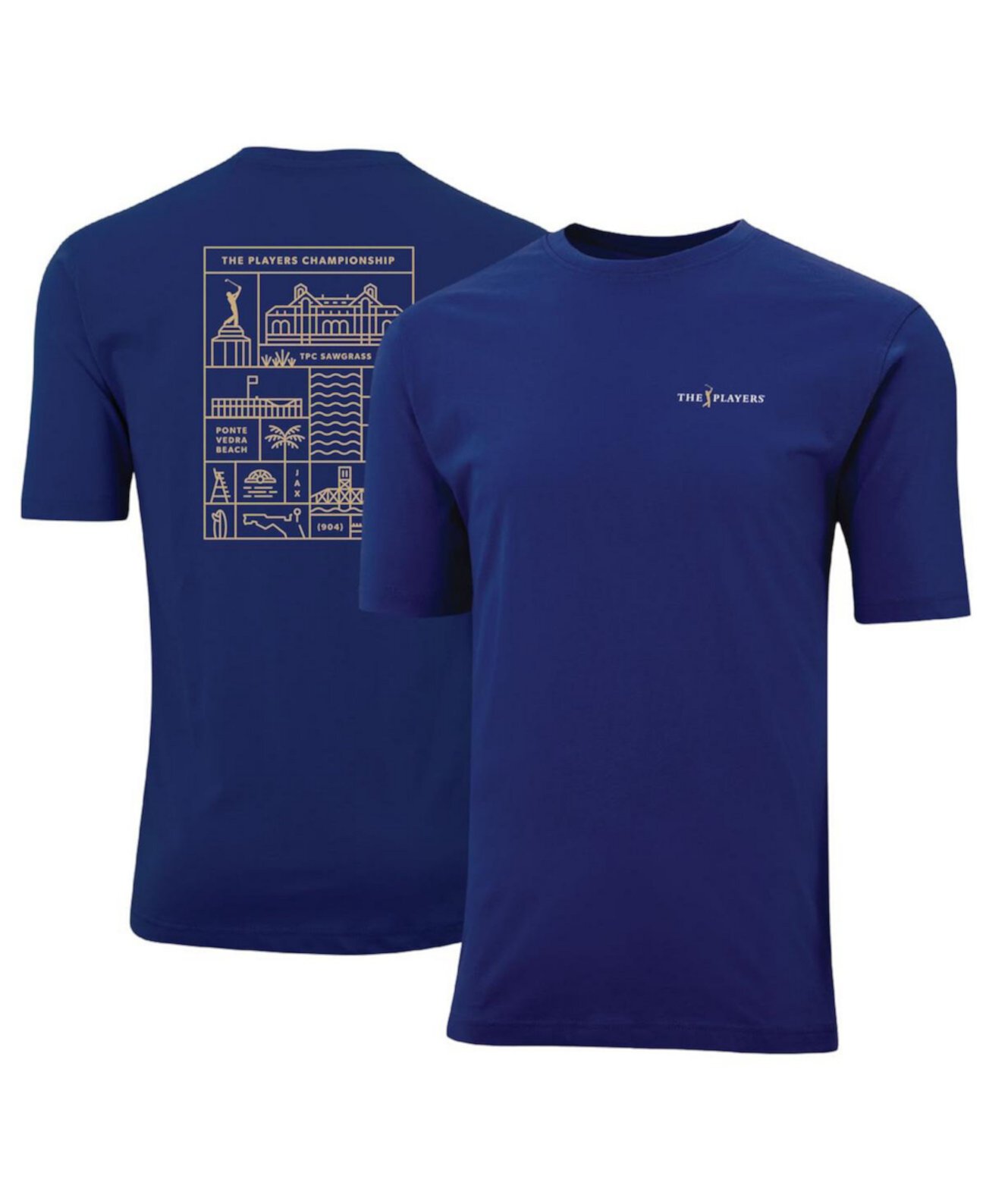 Men's Blue The Players Window of the Players Pembrooke T-Shirt Ahead