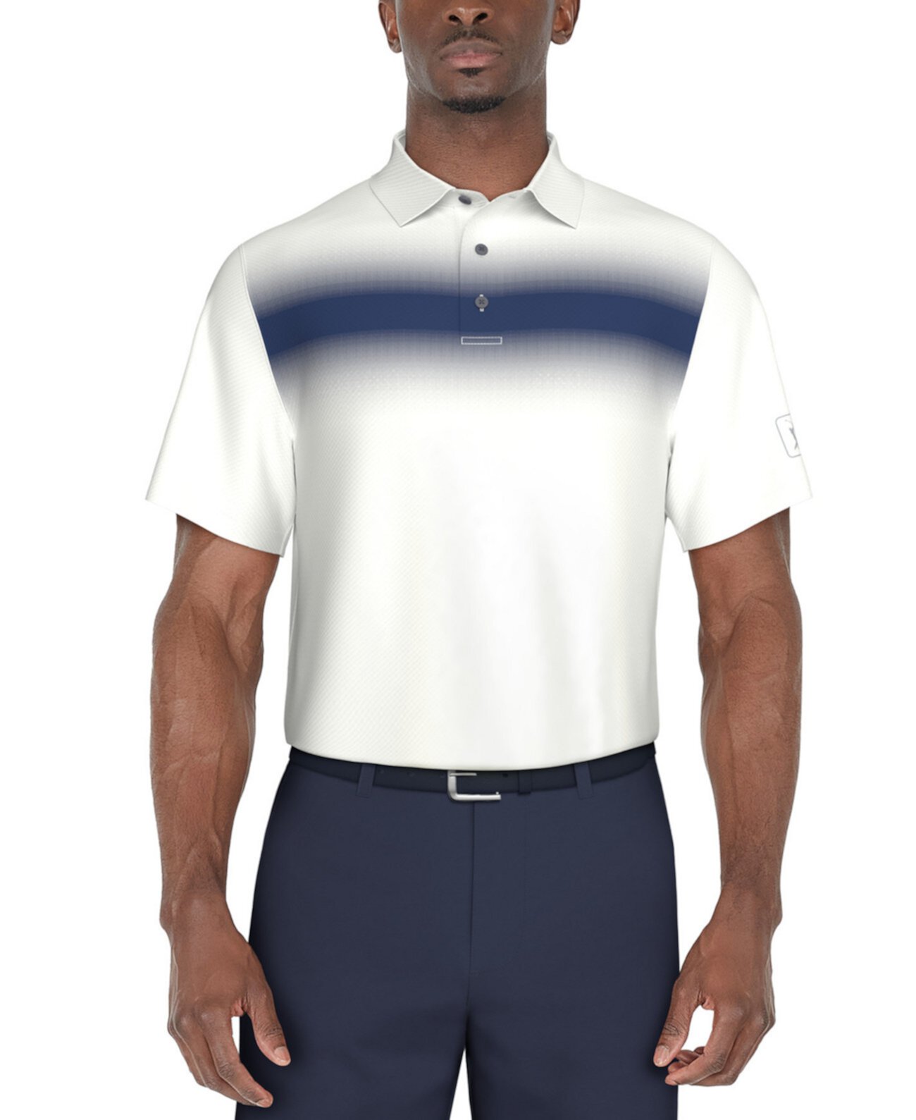 Men's Short Sleeve Textured Performance Polo Shirt PGA TOUR