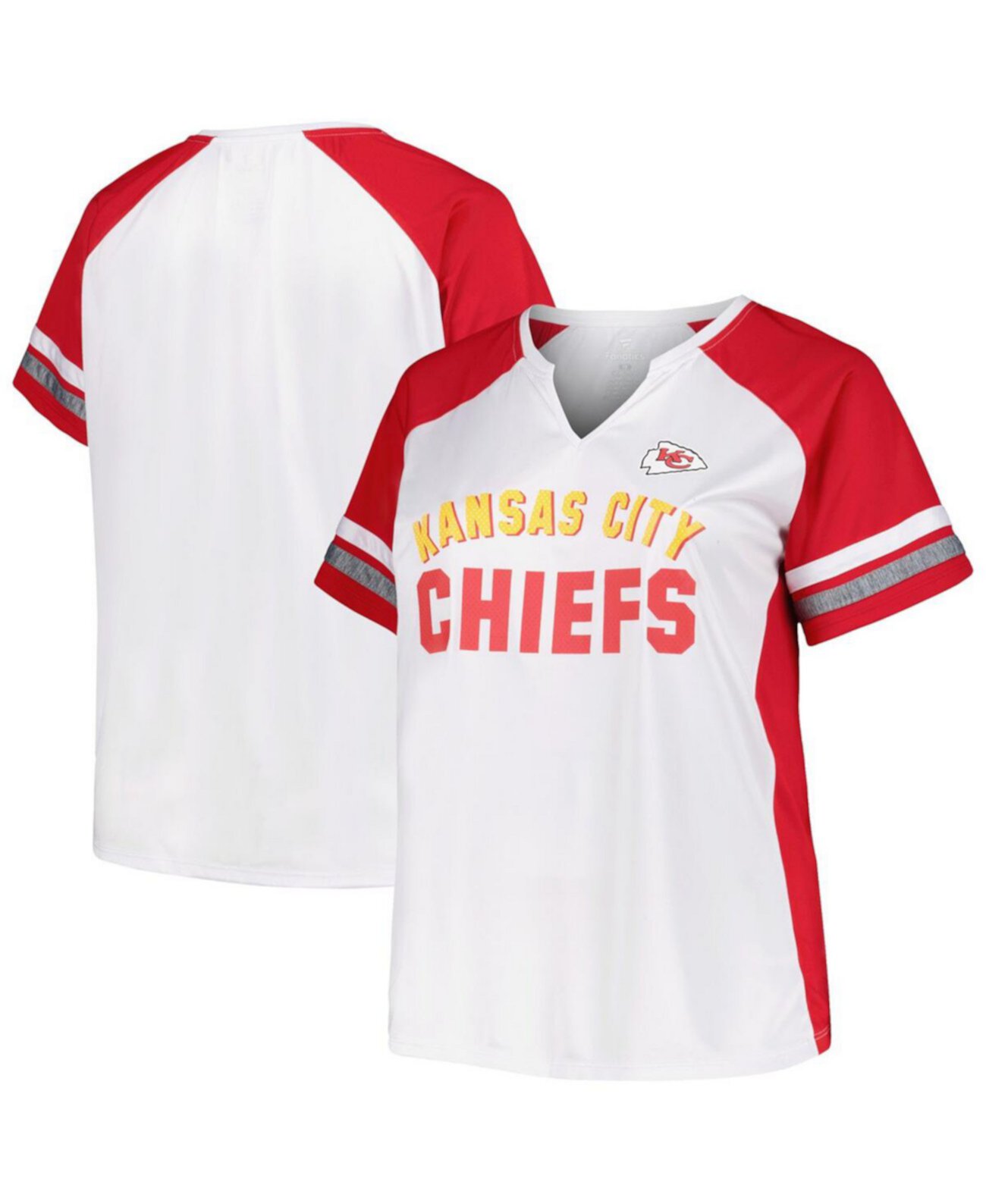 Футболка Kansas City Chiefs от Fanatics с цветными блоками и рукавами-регланами Fanatics