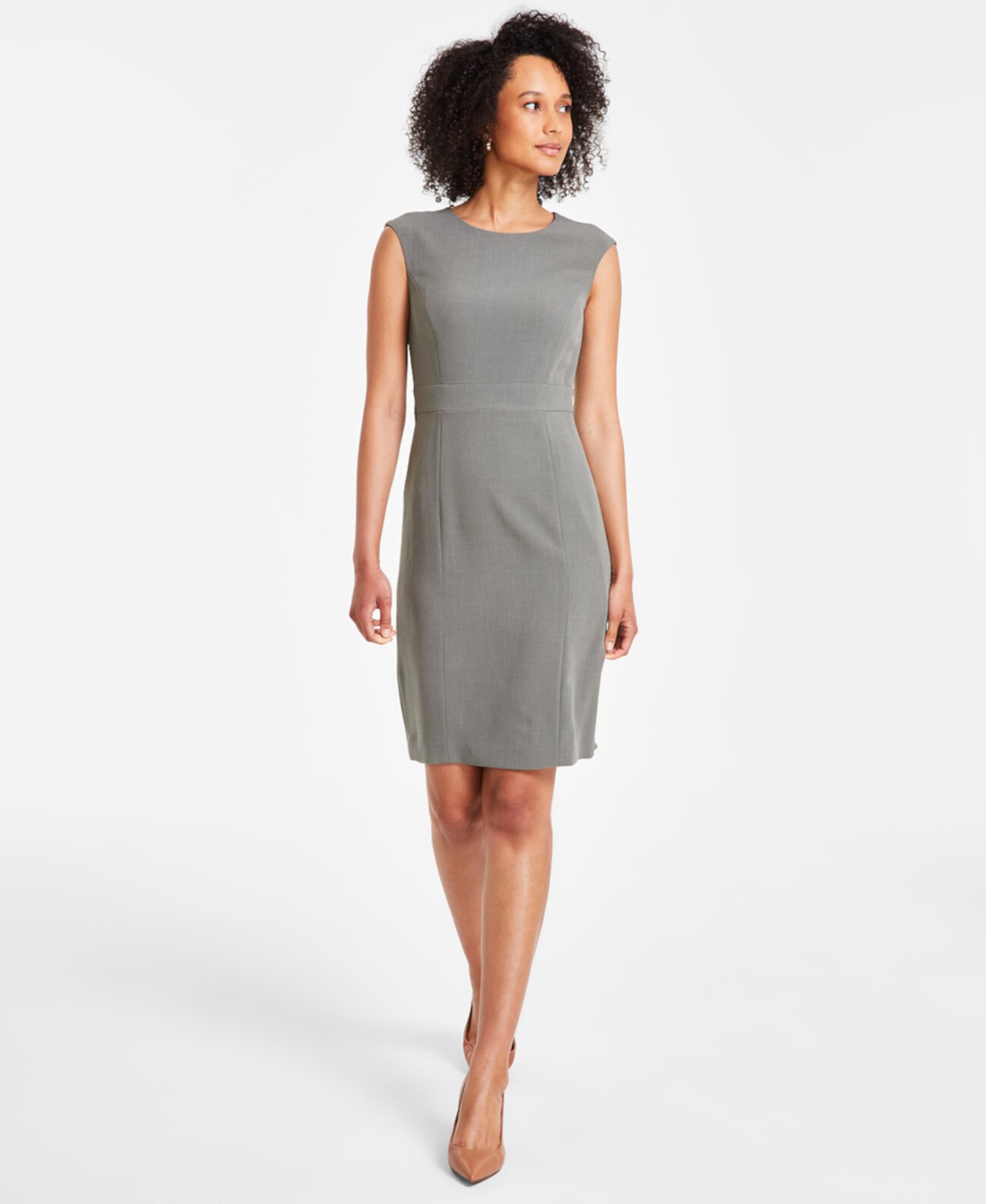 Women's Cap-Sleeve Sheath Dress Kasper