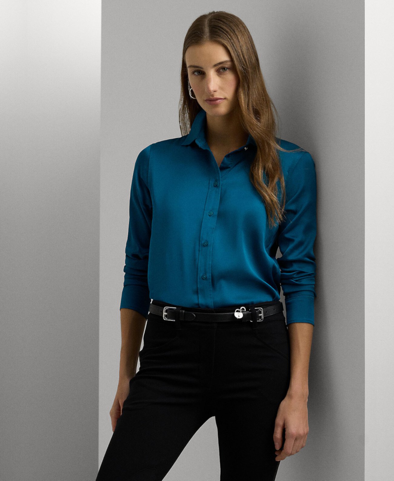 Women's Satin Charmeuse Shirt LAUREN Ralph Lauren