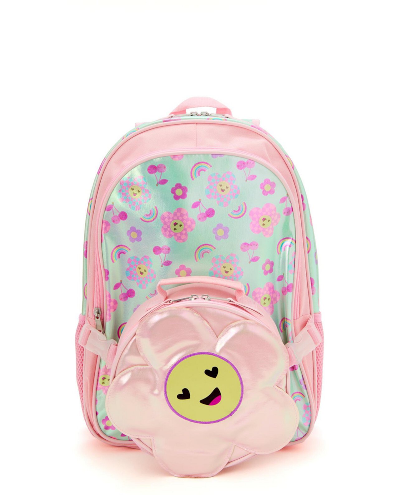 Girl's Daisy Shaped Lunchbox Backpack Set InMocean