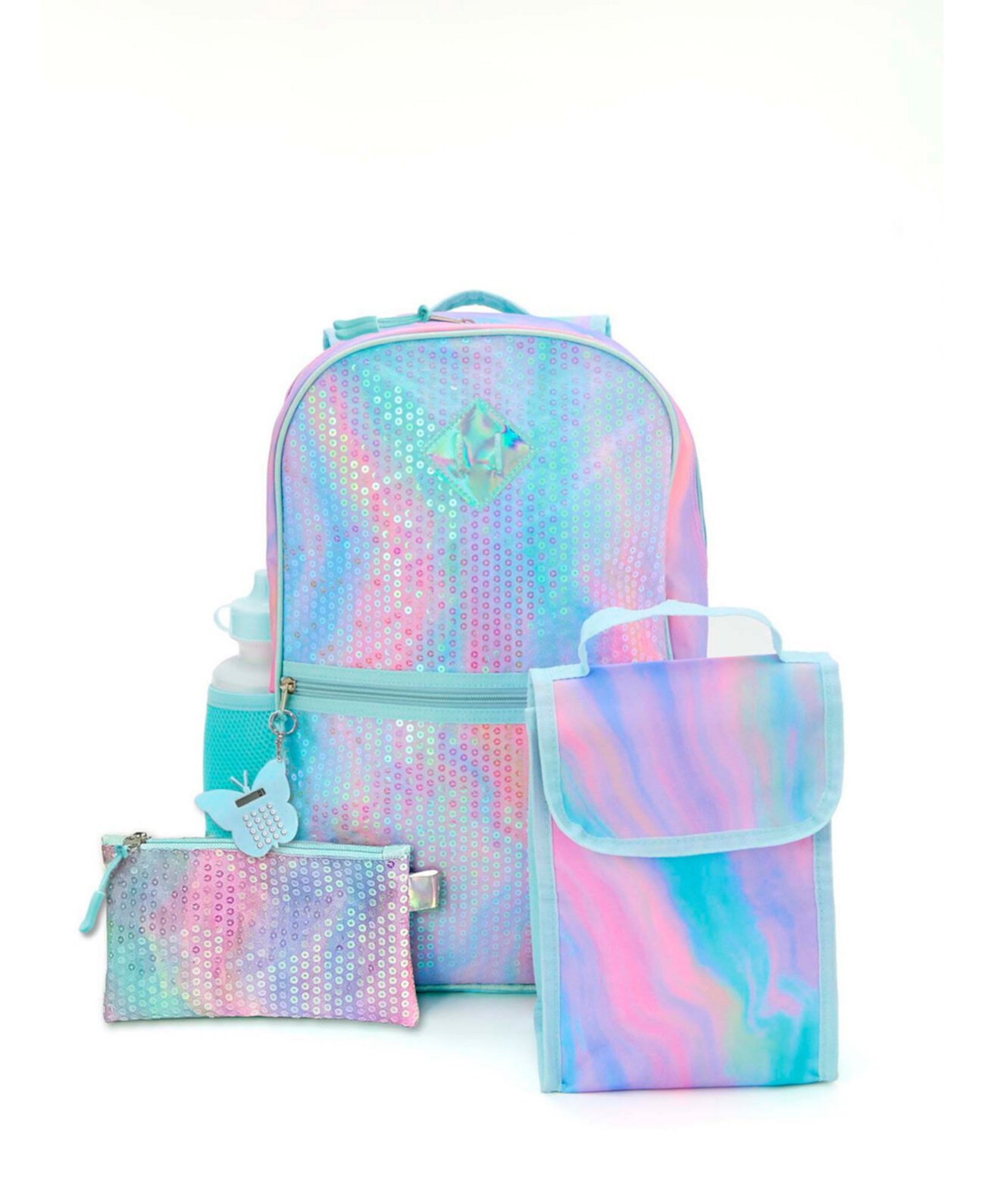 Girl's Sequined Tie Dye Backpack Set InMocean