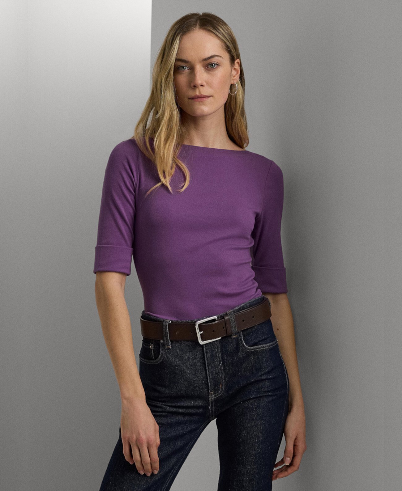 Женская Футболка Lauren Ralph Lauren Elbow-Sleeve Tee LAUREN Ralph Lauren