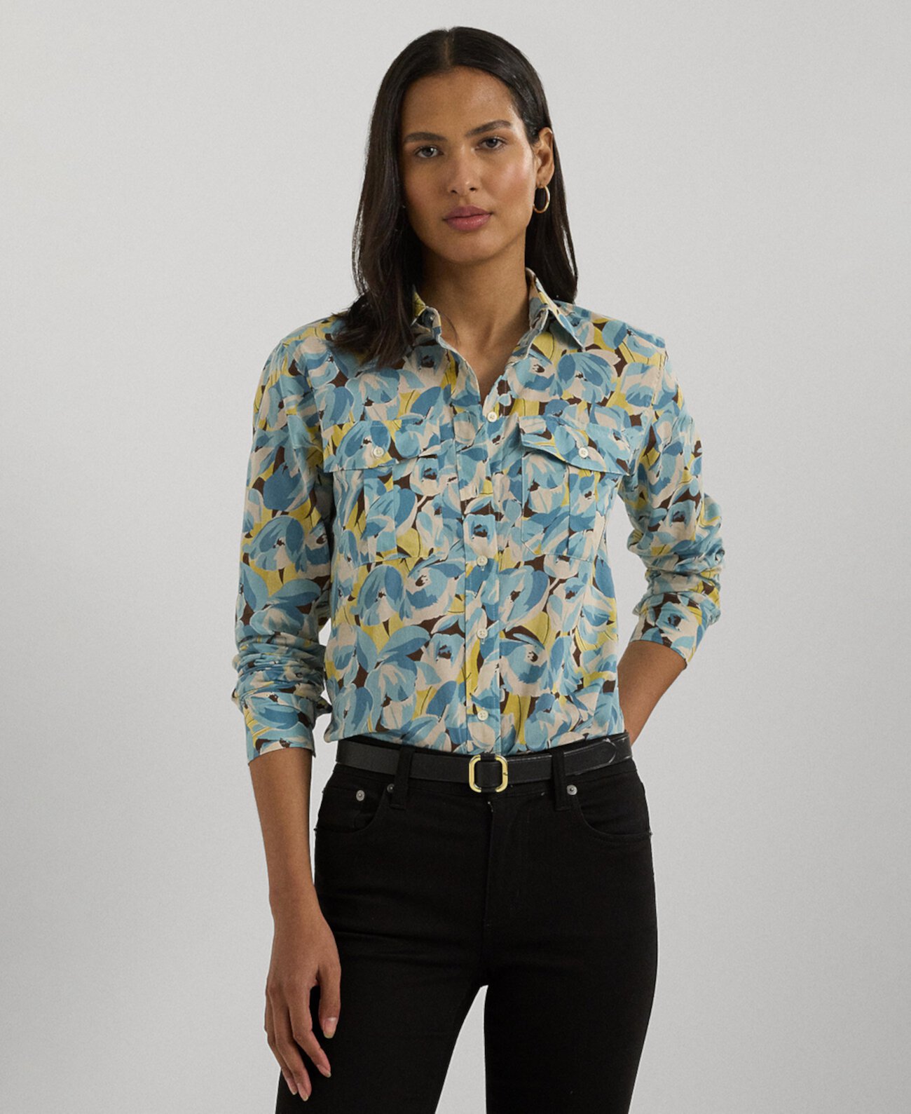 Women's Cotton Floral Shirt LAUREN Ralph Lauren