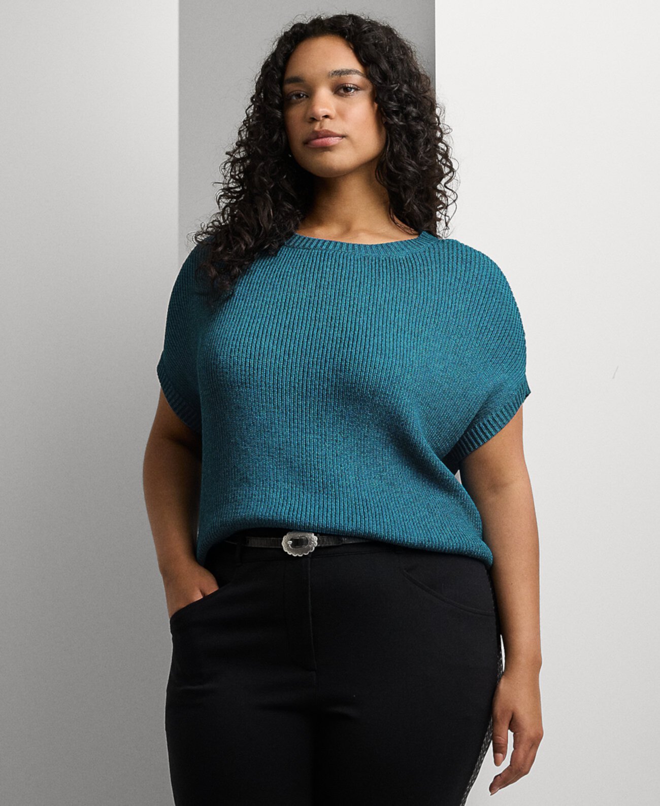 Plus Size Ribbed Crewneck Sweater LAUREN Ralph Lauren