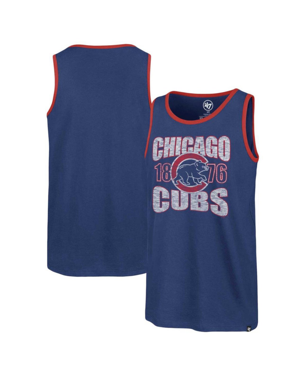 Мужская майка Upload Franklin Chicago Cubs с графическим дизайном и из 100% хлопка '47 Brand