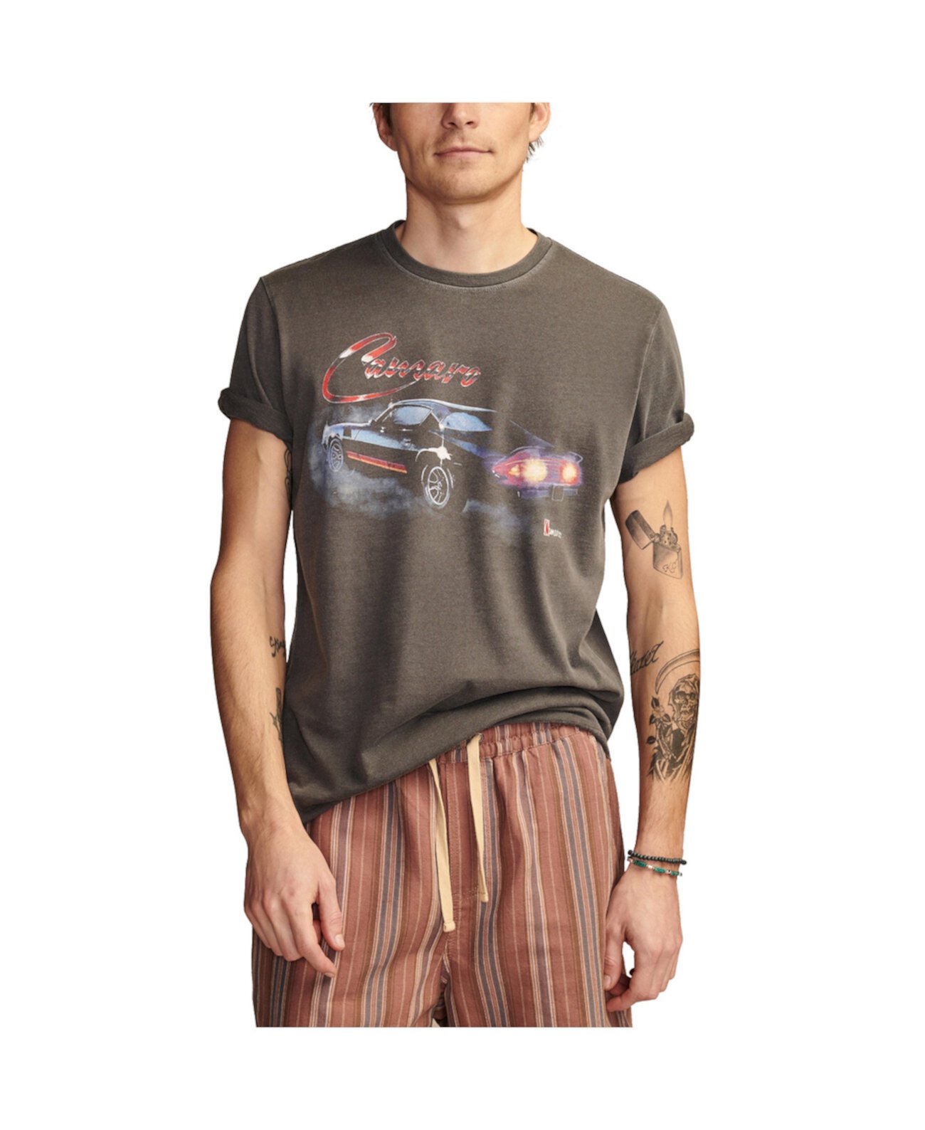 Мужская Футболка Lucky Brand Camaro Burnout Lucky Brand