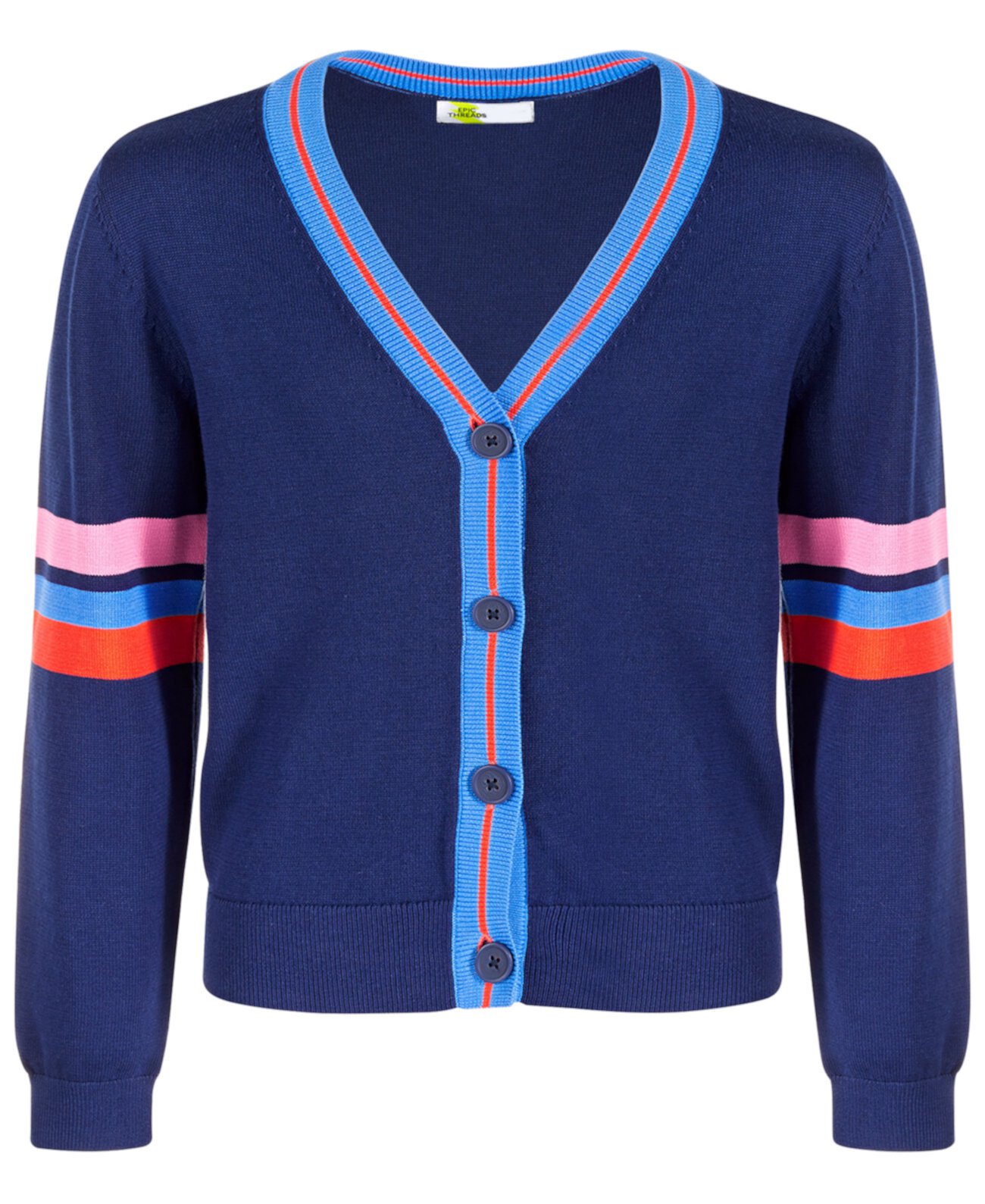 Детский Кардиган Epic Threads Varsity, создано для Macy's Epic Threads