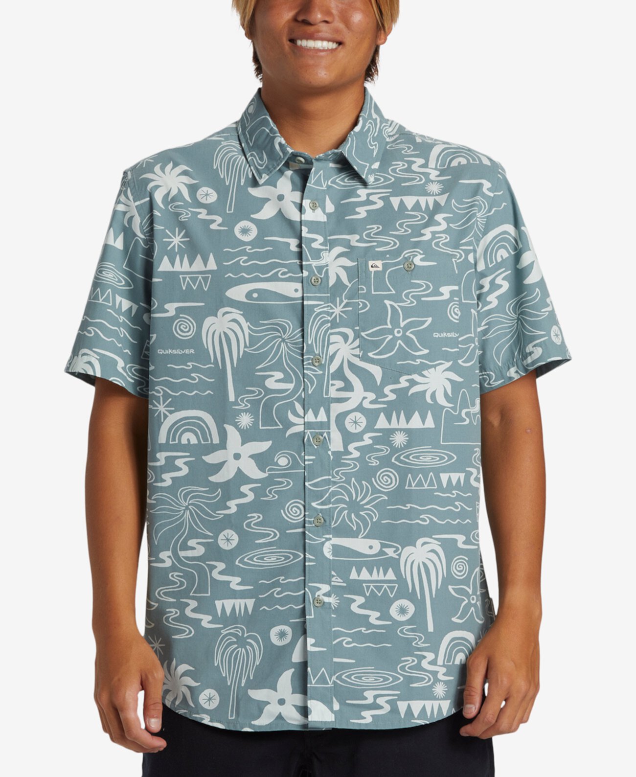 Мужская Повседневная рубашка Quiksilver Tropical Breeze Classic Quiksilver