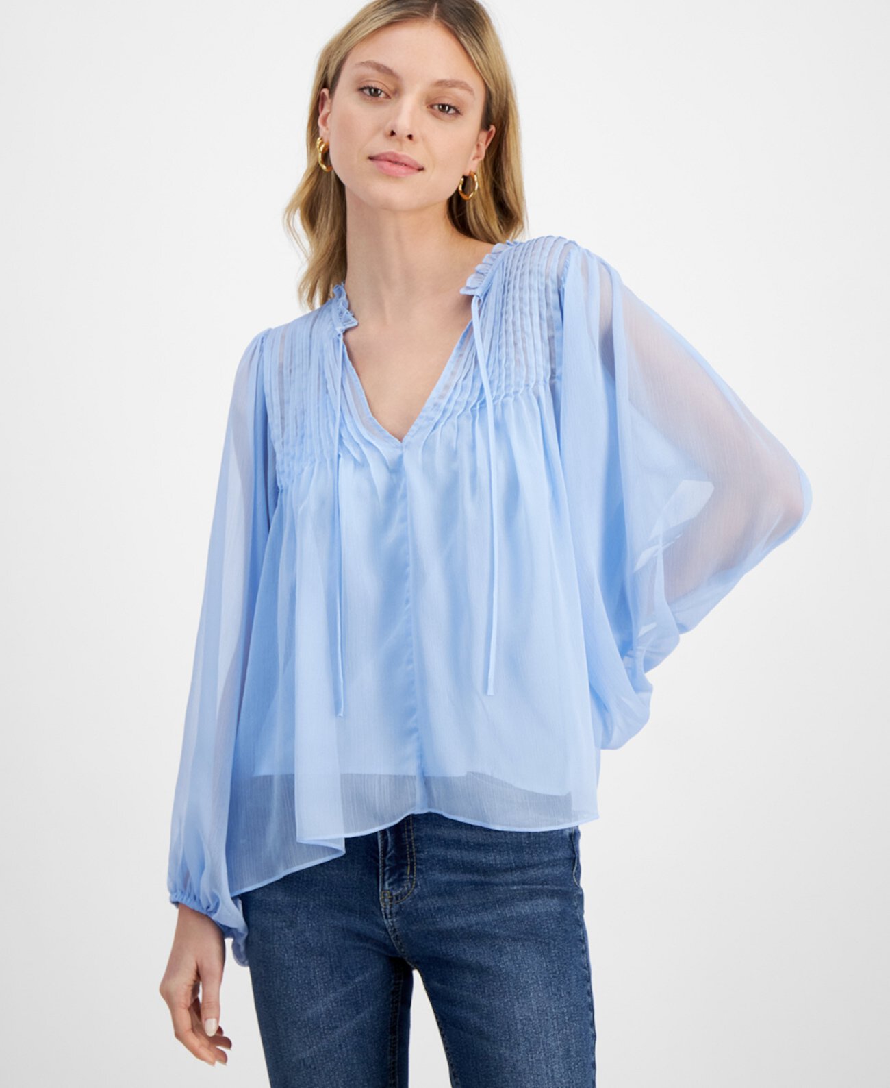 Women's Nikko Pintucked Blouse Lucy Paris