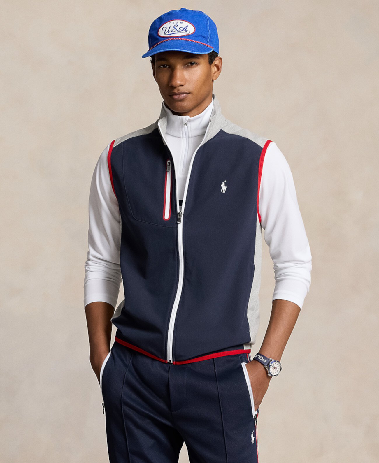 Мужская Жилет Polo Ralph Lauren Team USA Full-Zip Polo Ralph Lauren