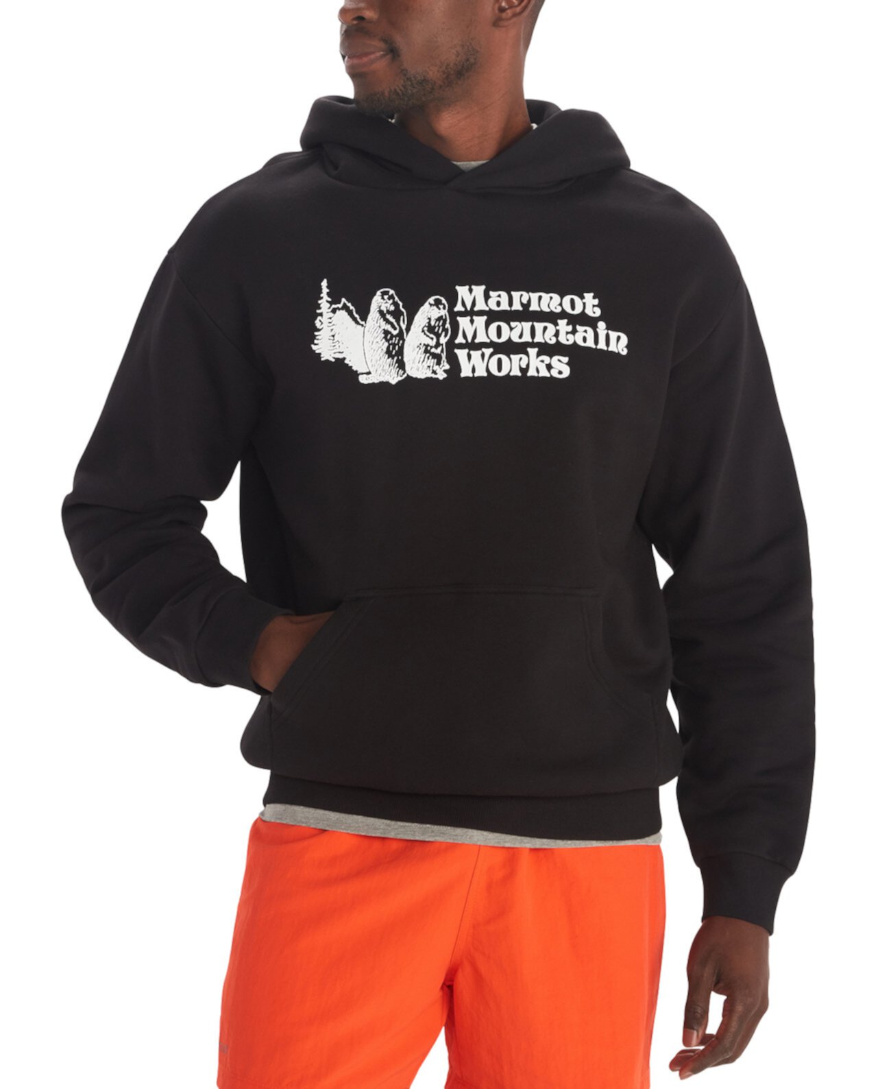 Мужская Толстовка Marmot MMW Logo Fleece Pullover Hoodie Marmot