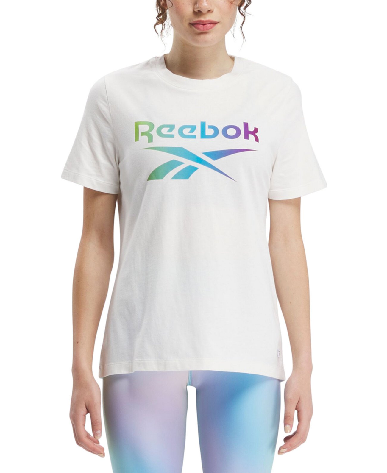 Женская Футболка Reebok С Градиентным Логотипом Reebok