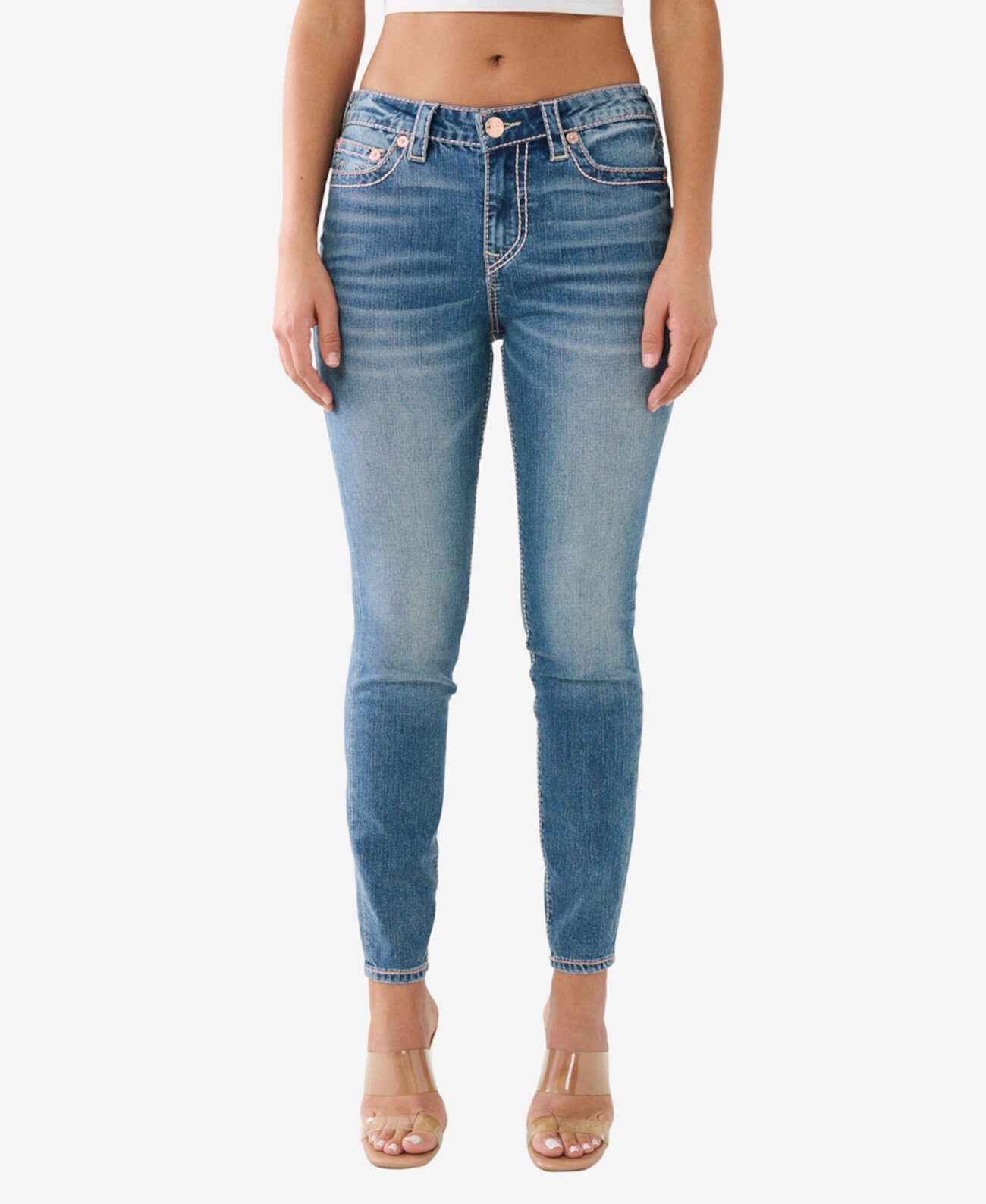 Женские Джинсы skinny True Religion Halle No Flap Big T True Religion