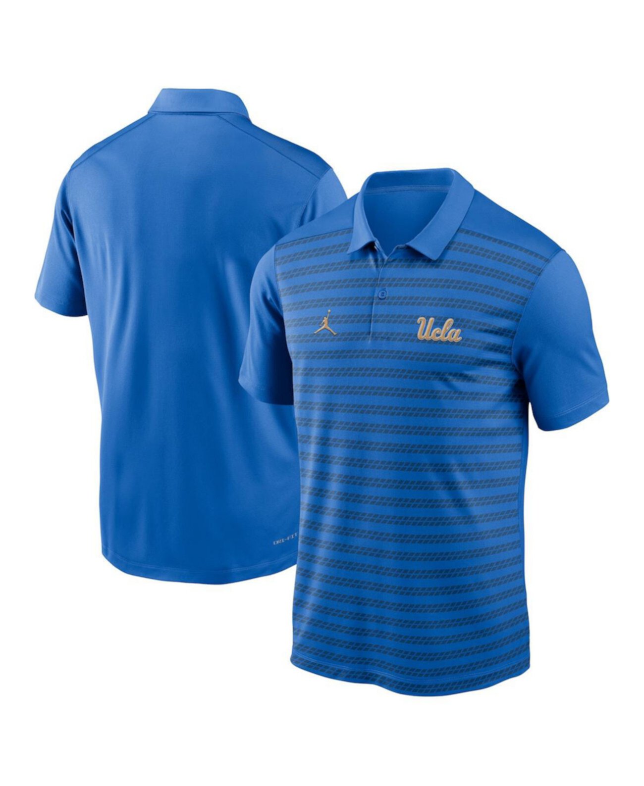 Мужское поло UCLA Bruins с короткими рукавами и технологией Dri-FIT от Jordan Jordan