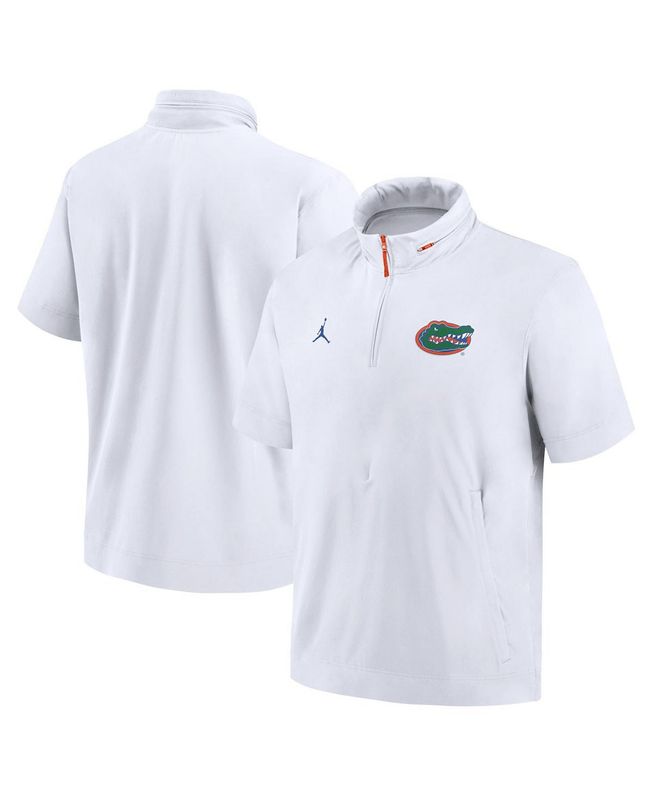 Мужское Худи Jordan Florida Gators 2024 Sideline Coach Полу-зип Jordan