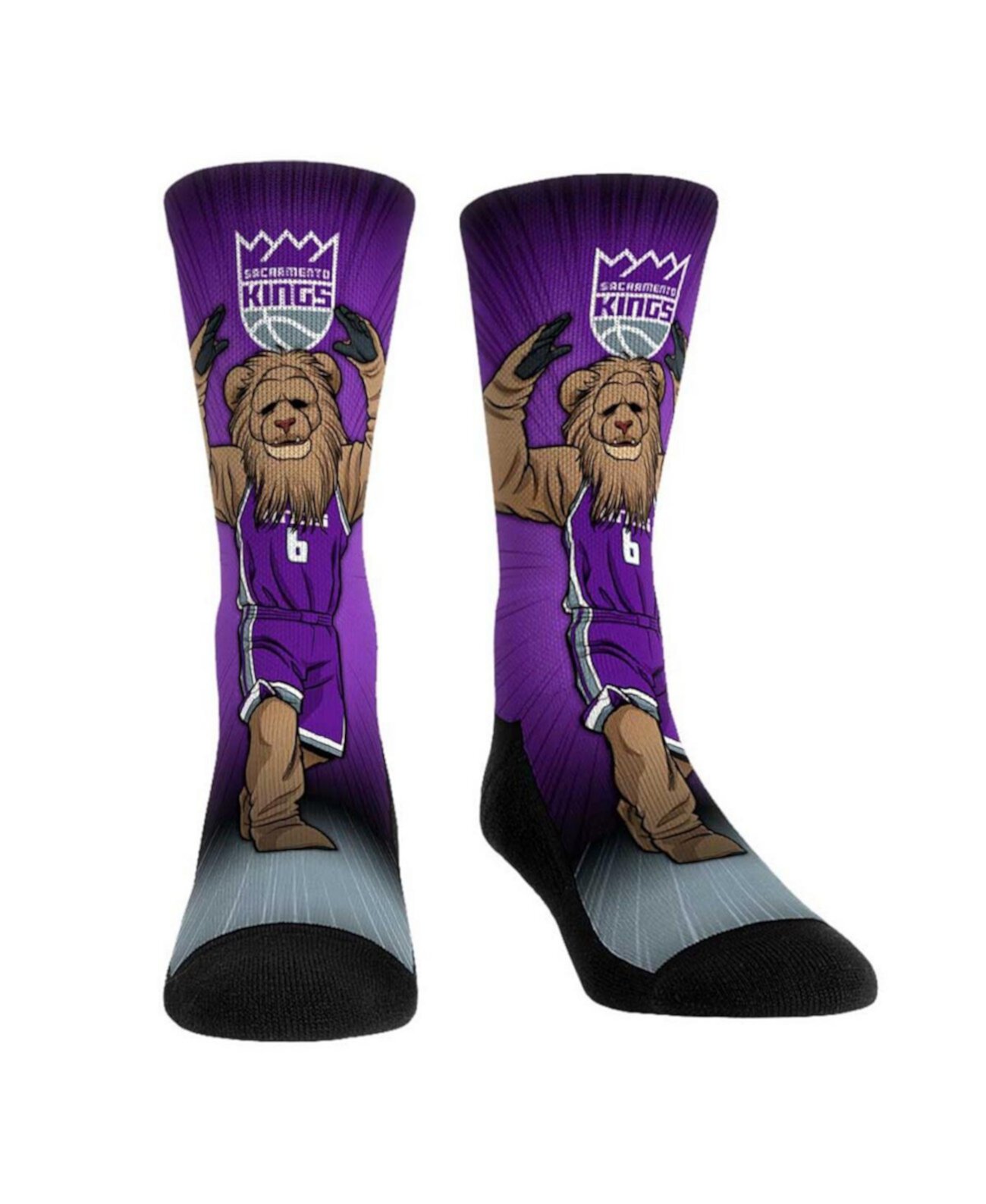  Носки Rock 'Em Sacramento Kings Маскот Памп Ап Rock 'Em