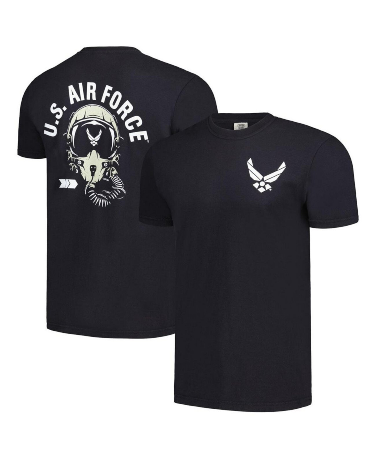 Men's Black Air Force Falcons Comfort Color T-shirt Image One