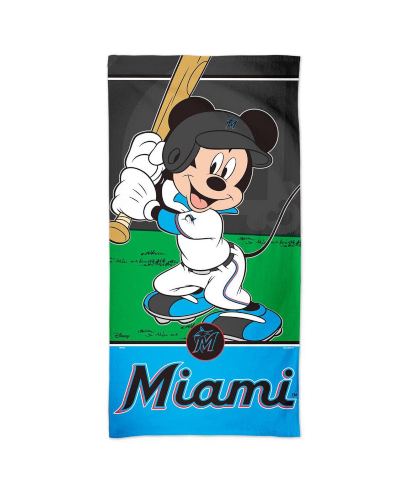 Miami Marlins 30'' x 60'' Disney Spectra Beach Towel Wincraft