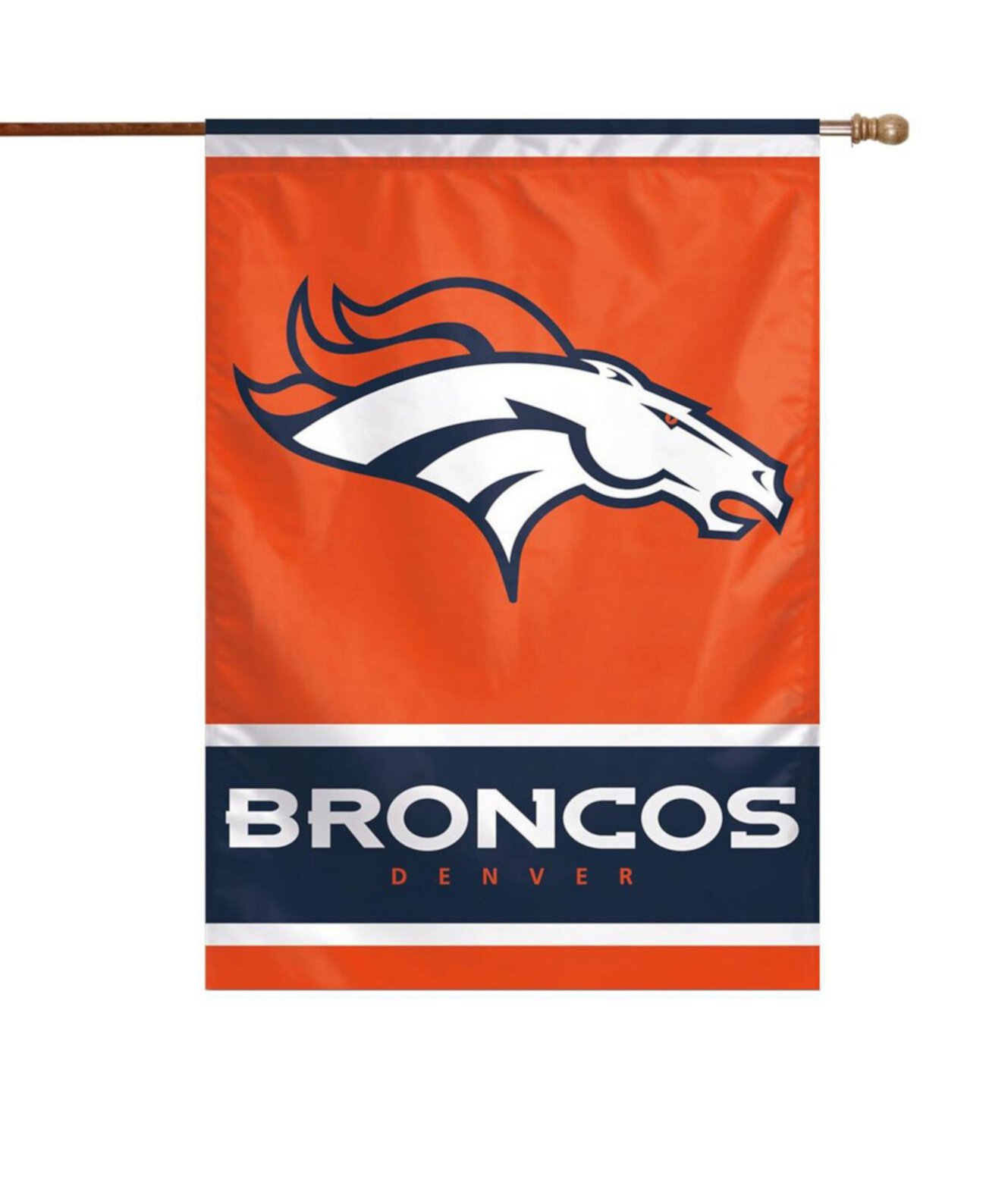 Denver Broncos 28" x 40" Primary Logo Single-Sided Vertical Banner Wincraft