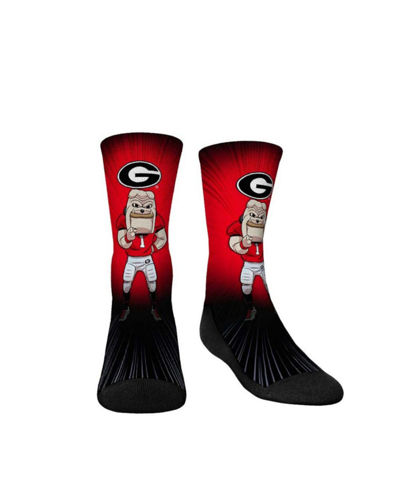 Детские Носки Rock 'Em Georgia Bulldogs Mascot Pump Up Crew Socks Rock 'Em