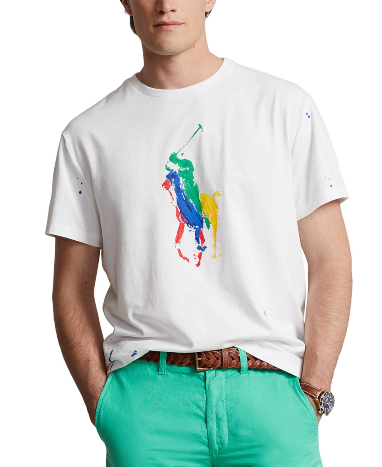 Men's Big & Tall Big Pony Jersey T-Shirt Polo Ralph Lauren