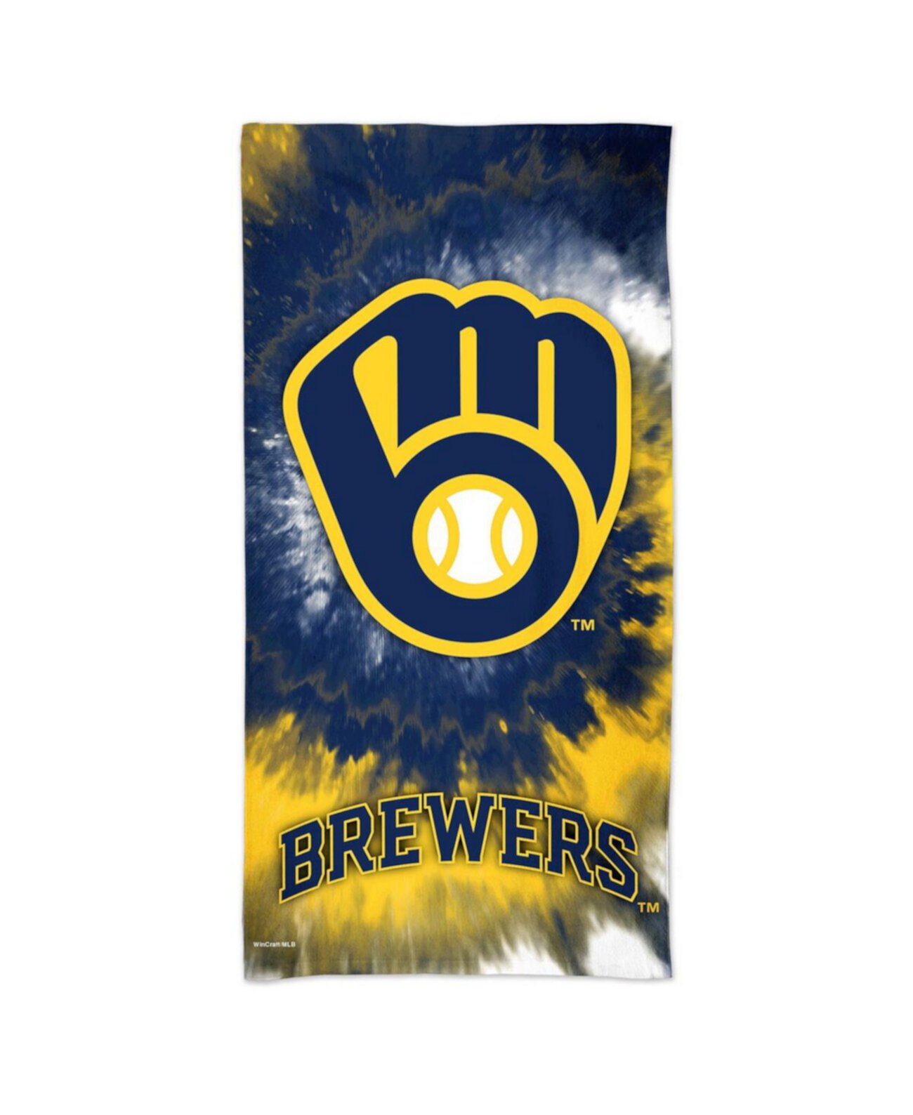 Milwaukee Brewers 60'' x 30'' Tie-Dye Spectra Beach Towel Wincraft