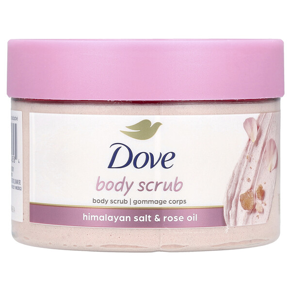 Body Scrub, Himalayan Salt & Rose Oil, 10.5 oz (298 g) Dove