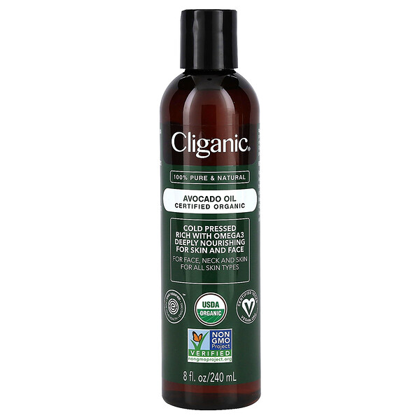 Organic Avocado Oil, 8 fl oz (240 ml) Cliganic