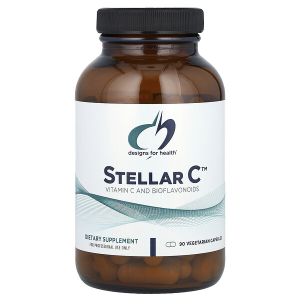 Stellar C™, Vitamin C and Bioflavonoids , 90 Vegetarian Capsules Designs for Health