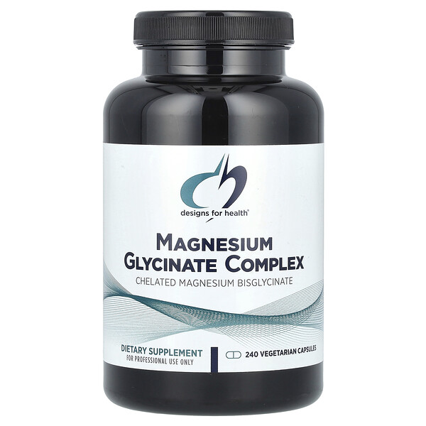 Magnesium Glycinate Complex, 240 Vegetarian Capsules Designs for Health
