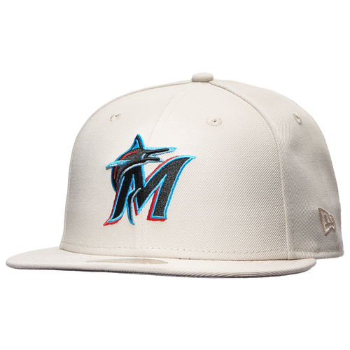 Кепка Marlins 59Fifty с фиксированной посадкой, стильная и легкая, из высококачественного мягкого полиэстера New Era