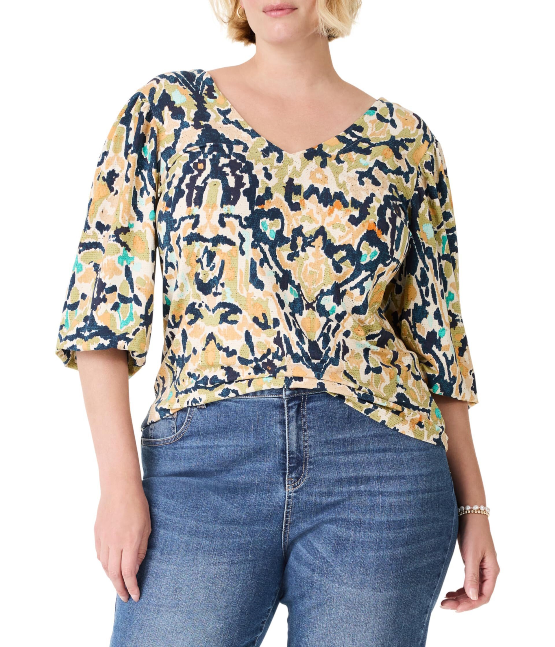 Plus Size Vineyard Glow Top NIC+ZOE