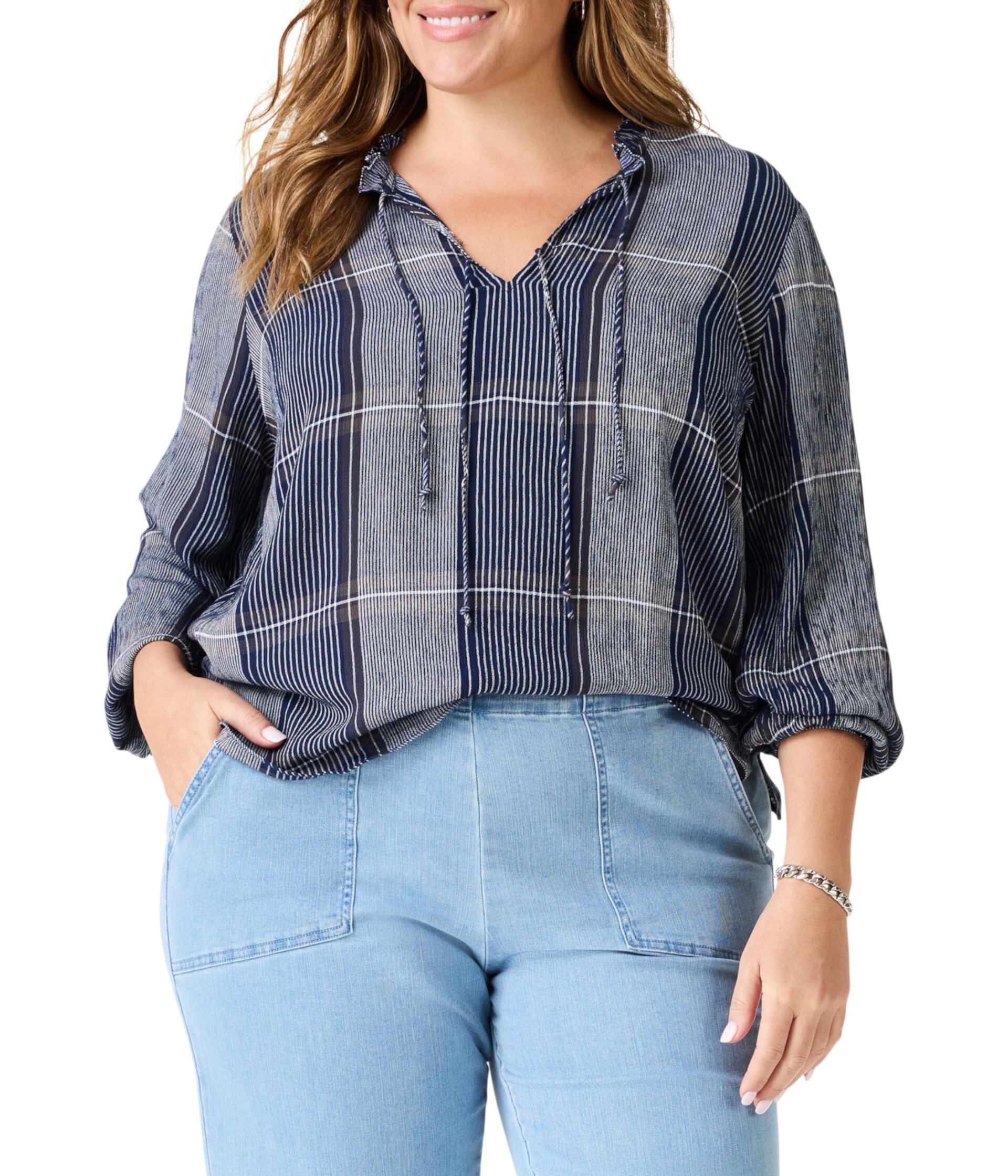 Plus Size Line It Up Top NIC+ZOE