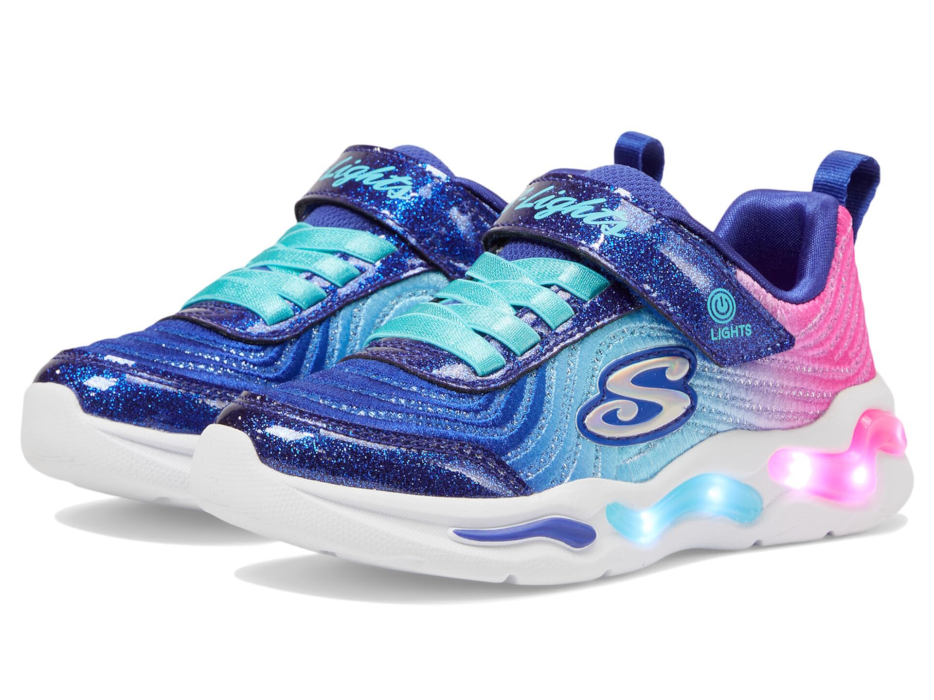 Детские кроссовки SKECHERS KIDS Wavy Beams с подсветкой и амортизирующей стелькой Skechers Kids