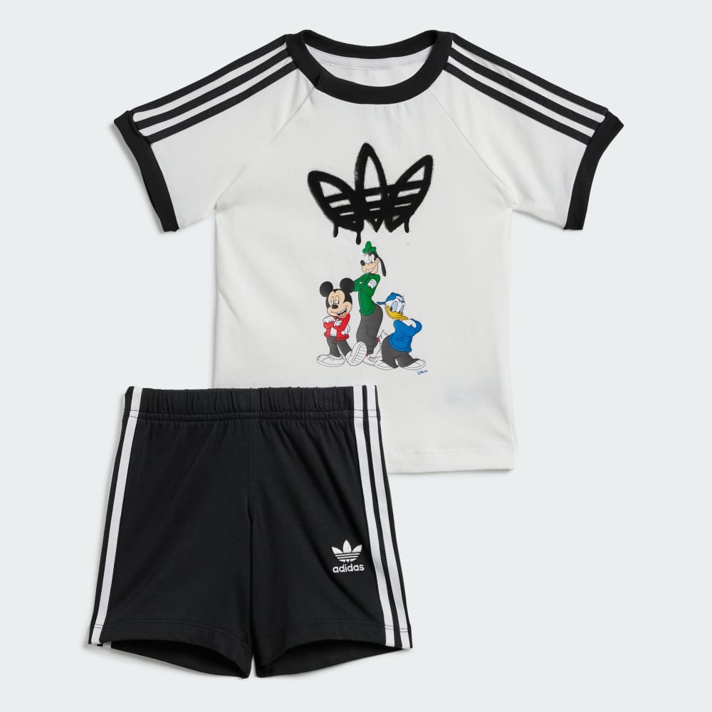 Детский комплект из мягкого хлопка: футболка и шорты adidas x Disney с Микки Маусом Adidas Originals