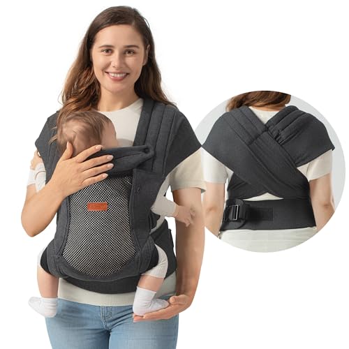 besrey Baby Carrier, Baby Wraps Carrier Mom Dad, Mens Front Back Infant Carrier, Soft Baby Holder Carrier, Baby Gift Wrap, Cloth Shirt Kangaroo Carrier, Forward Chest Carrier Besrey