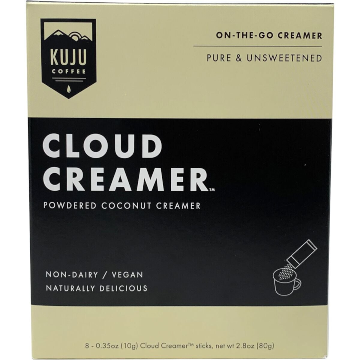 Кокосовые кремеры для кофе Cloud Creamer - 8 штук, легкое смешивание, без комков Kuju Coffee