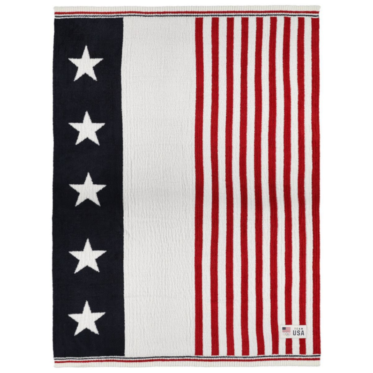 Barefoot Dreams Team USA CozyChic Stars and Stripes Throw Blanket Barefoot Dreams