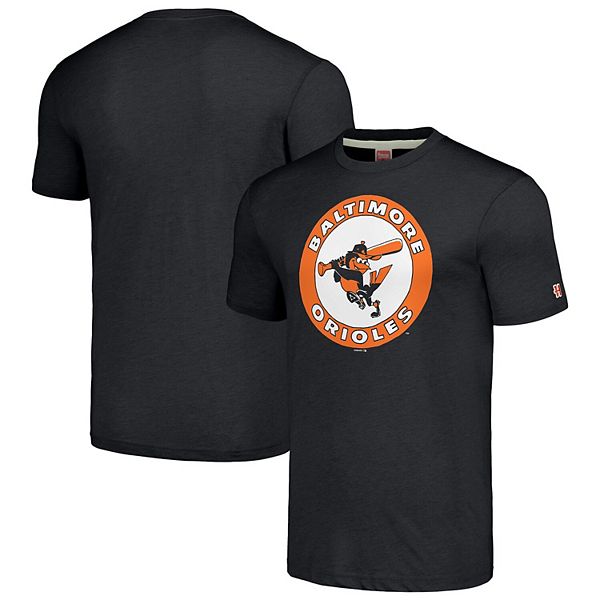 Мужская Футболка Homage Baltimore Orioles Cooperstown Collection Hand-Drawn Logo Tri-Blend Homage