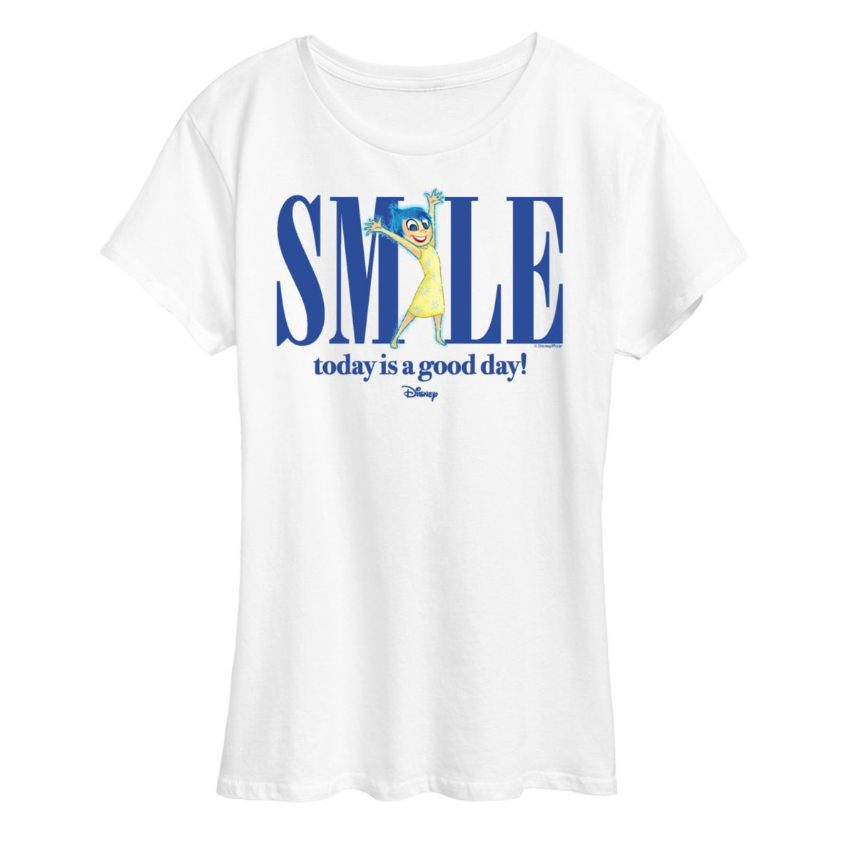 Disney / Pixar's Inside Out 2 Joy Women's Smile Graphic Tee Disney